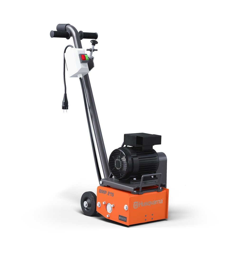 HUSQVARNA / BLASTRAC BMP 215 E mit Trommel – Betonfräse (230 Volt) | Vorführgerät