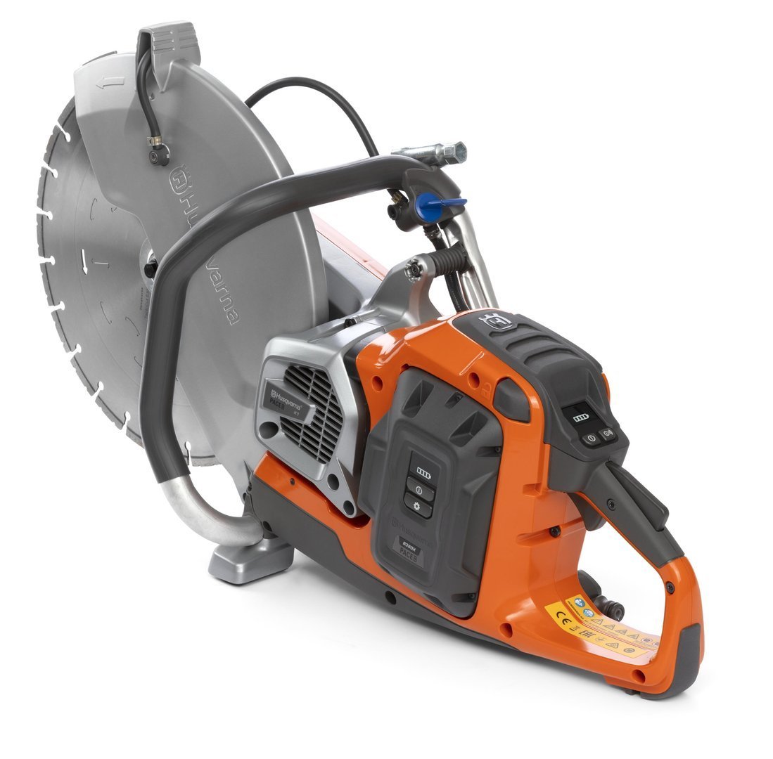 HUSQVARNA K1 PACE Akku Trennschleifer Ø 350 mm SET MIT 2 AKKUS, LADEGERÄT, TRENNSCHEIBE & KISTE