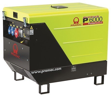 PRAMAC P 6000 TYA AVR dieselbetriebener Stromerzeuger 230 / 400 V | 6,9 kVA (E-Starter)