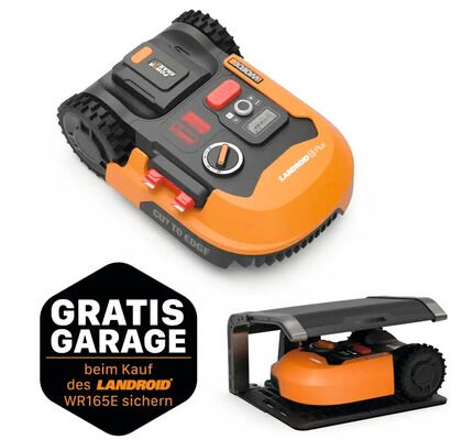 WORX 20V Akku-Mähroboter Landroid M500 Plus 18cm/500 m² mit App, IPX4 WR165E, inkl. Installationsmaterial