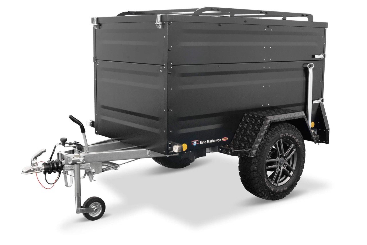 Offroad Anhänger 1000kg verzinkt KT-EB2 Plus mit Bordwanderhöhung
