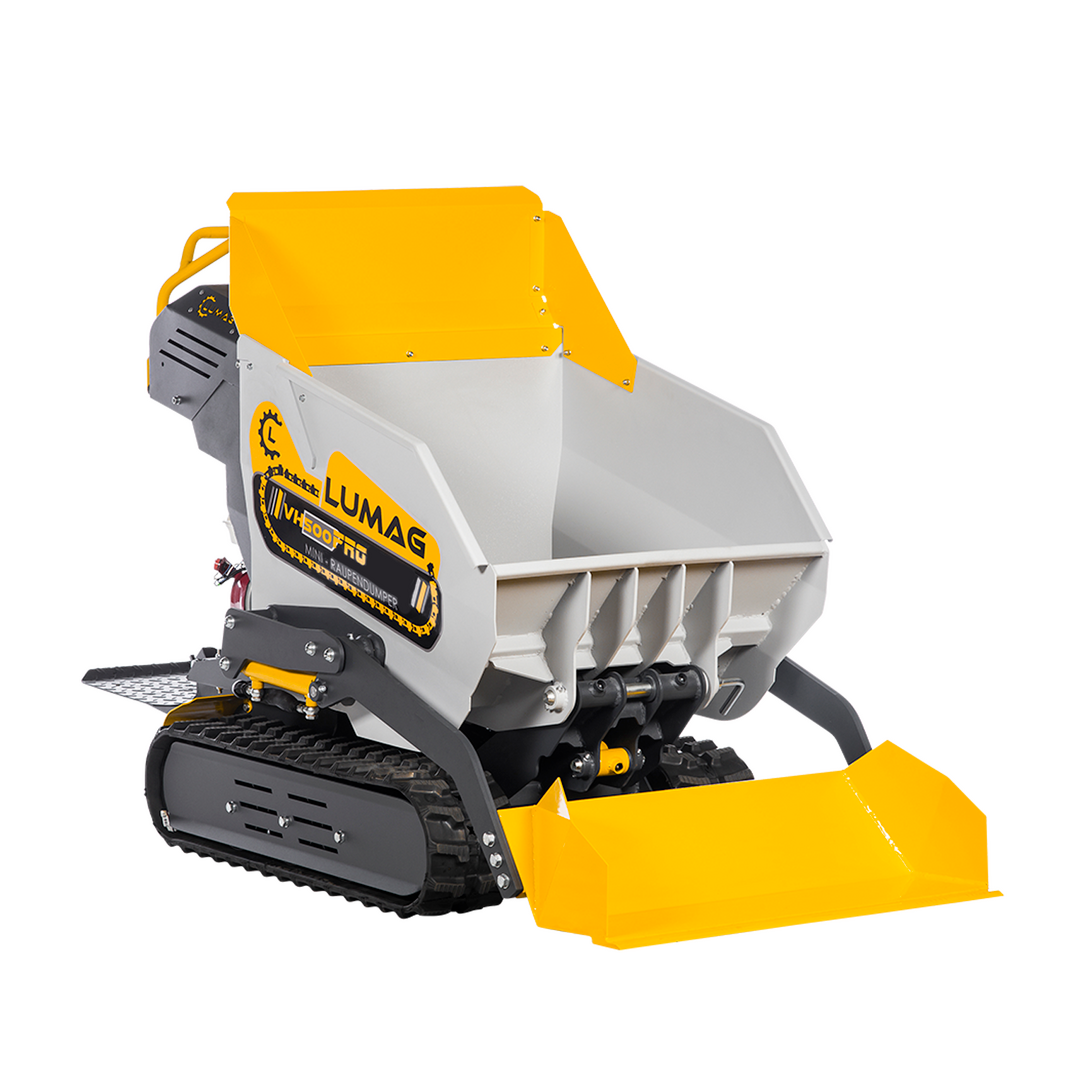 LUMAG VH500PROGXA Minidumper mit Frontkippmulde und Selbstladeschaufel 500 kg Zuladung